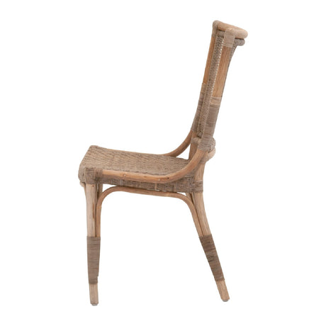 Modern European furniture - Matte Gray Dining Chairs (2) - www.oroa.com