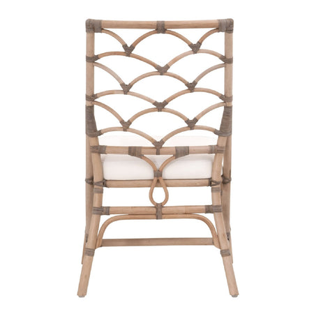 Modern European furniture - Matte Gray Rattan Dining Chairs (2) - www.oroa.com