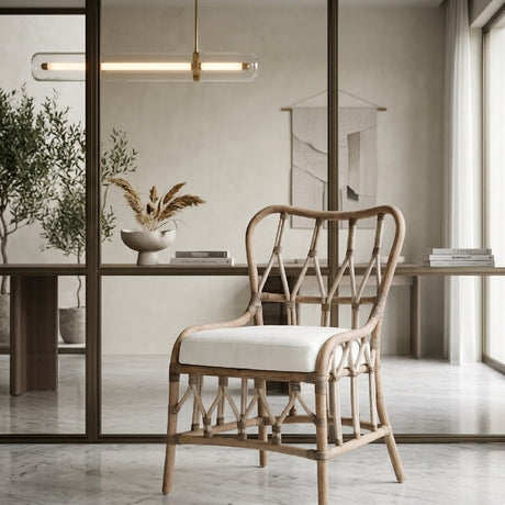 Rattan Dining Chair Set (2) | Living Essentials Caprice