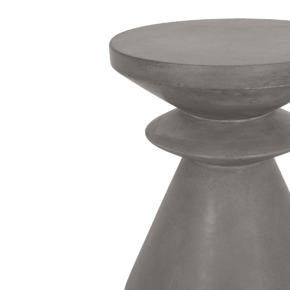 Modern European furniture - Gray Concrete Indoor/Outdoor Accent Table - www.oroa.com