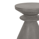 Modern European furniture - Gray Concrete Indoor/Outdoor Accent Table - www.oroa.com