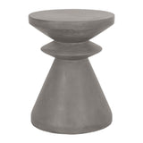 Modern European furniture - Gray Concrete Indoor/Outdoor Accent Table - www.oroa.com