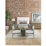Marble Top Oak 2-Drawer Nightstand | Living Essentials Cambria