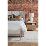 Marble Top Oak 2-Drawer Nightstand | Living Essentials Cambria