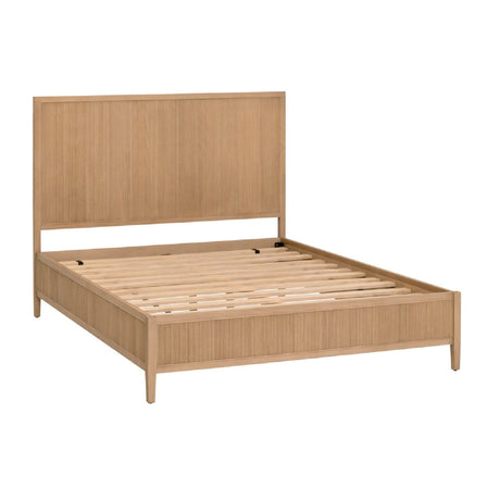 Modern European furniture - Natural Oak Queen Bed - www.oroa.com