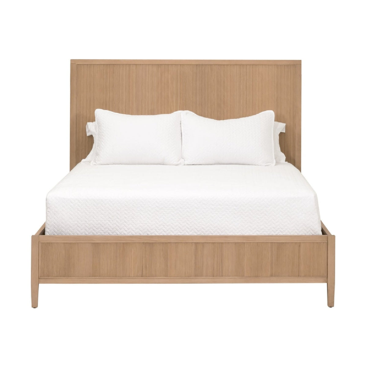 Modern European furniture - Natural Oak Queen Bed - www.oroa.com