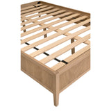 Modern European furniture - Natural Oak Queen Bed - www.oroa.com
