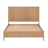 Modern European furniture - Natural Oak Queen Bed - www.oroa.com