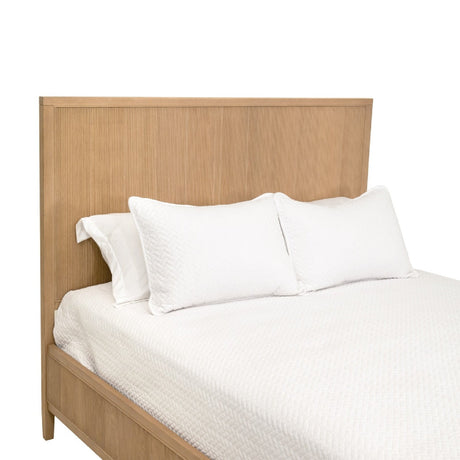 Modern European furniture - Natural Oak Queen Bed - www.oroa.com