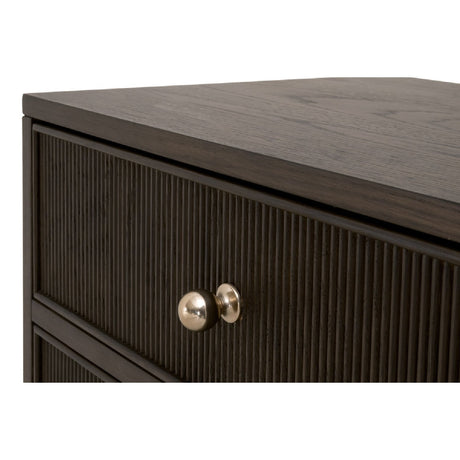 2-Drawer Oak Nightstand S | Living Essentials Highland