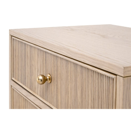 2-Drawer Oak Nightstand S | Living Essentials Highland