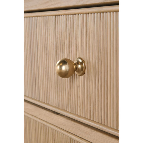 2-Drawer Oak Nightstand S | Living Essentials Highland