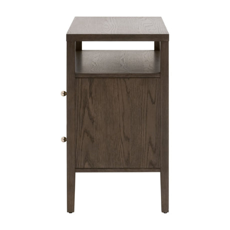 2-Drawer Oak Nightstand L | Living Essentials Highland