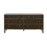 8-Drawer Oak Double Dresser | Living Essentials Highland