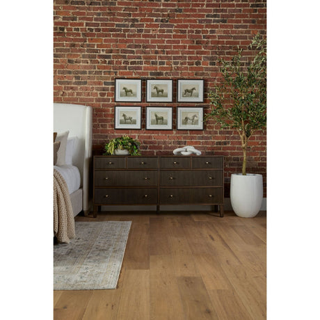 8-Drawer Oak Double Dresser | Living Essentials Highland