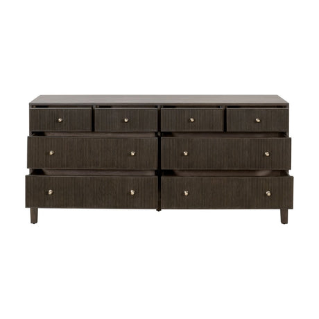 8-Drawer Oak Double Dresser | Living Essentials Highland