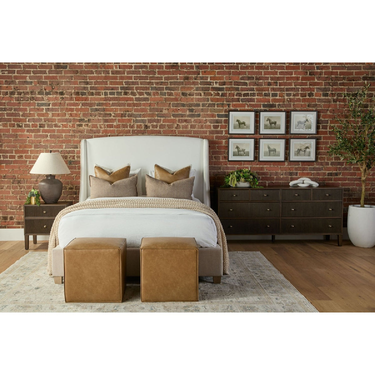 8-Drawer Oak Double Dresser | Living Essentials Highland