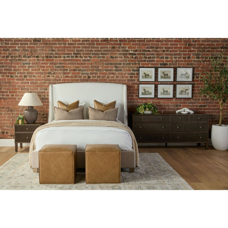 8-Drawer Oak Double Dresser | Living Essentials Highland