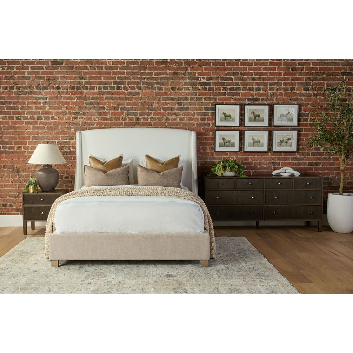 8-Drawer Oak Double Dresser | Living Essentials Highland
