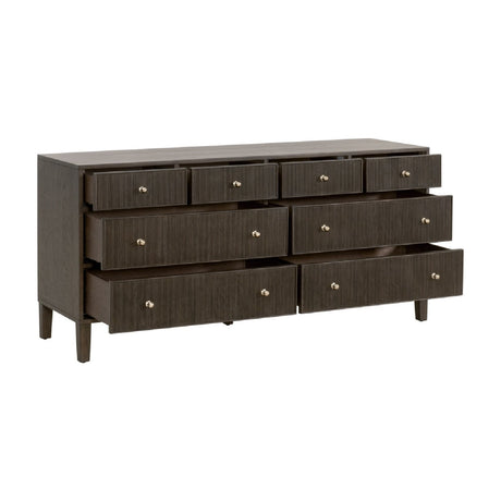 8-Drawer Oak Double Dresser | Living Essentials Highland
