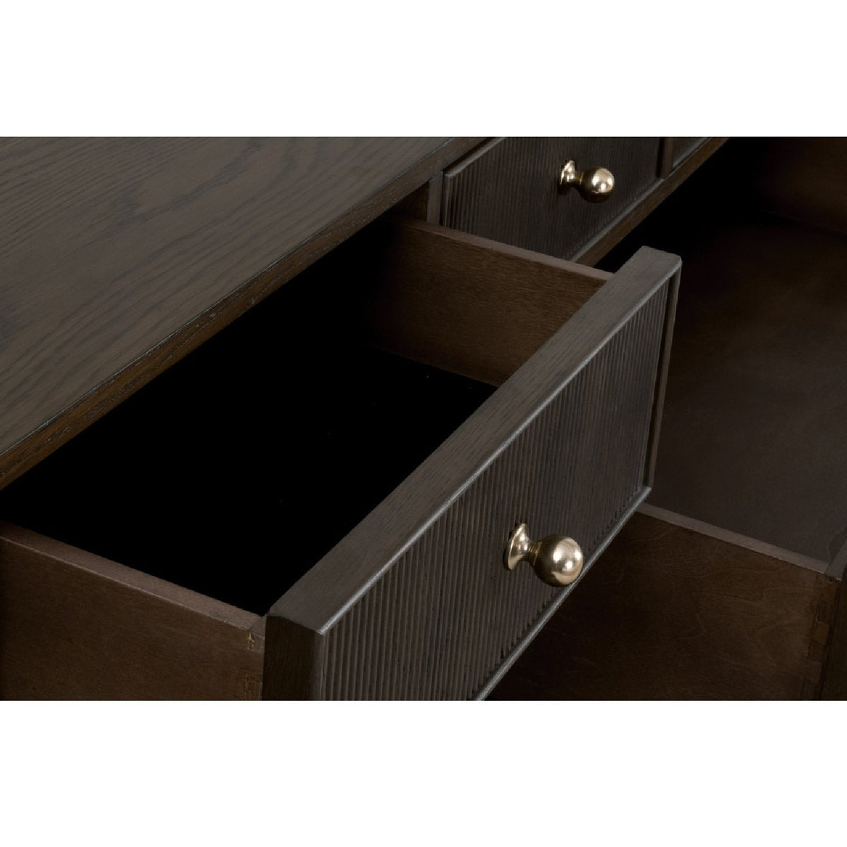 8-Drawer Oak Double Dresser | Living Essentials Highland