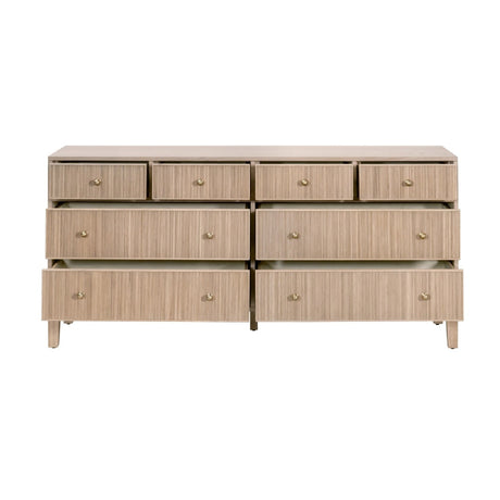 8-Drawer Oak Double Dresser | Living Essentials Highland