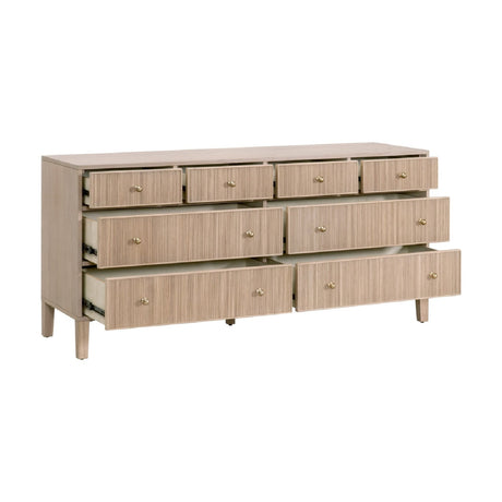 8-Drawer Oak Double Dresser | Living Essentials Highland