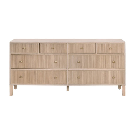8-Drawer Oak Double Dresser | Living Essentials Highland