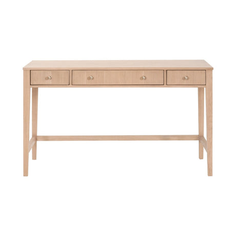 Modern European furniture - Natural Oak 3-Drawer Desk - www.oroa.com