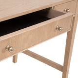 Modern European furniture - Natural Oak 3-Drawer Desk - www.oroa.com