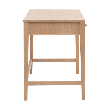 Modern European furniture - Natural Oak 3-Drawer Desk - www.oroa.com
