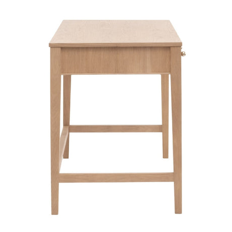 Modern European furniture - Natural Oak 3-Drawer Desk - www.oroa.com