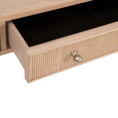 Modern European furniture - Natural Oak 3-Drawer Desk - www.oroa.com