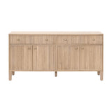 Modern European furniture - Fluted Solid Wood Media Sideboard - www.oroa.com