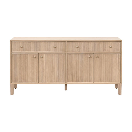 Modern European furniture - Fluted Solid Wood Media Sideboard - www.oroa.com