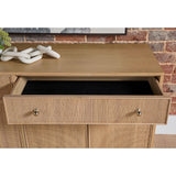 Modern European furniture - Fluted Solid Wood Media Sideboard - www.oroa.com