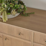 Modern European furniture - Fluted Solid Wood Media Sideboard - www.oroa.com