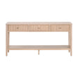 Modern European furniture - Natural Oak 3-Drawer Console Table - www.oroa.com