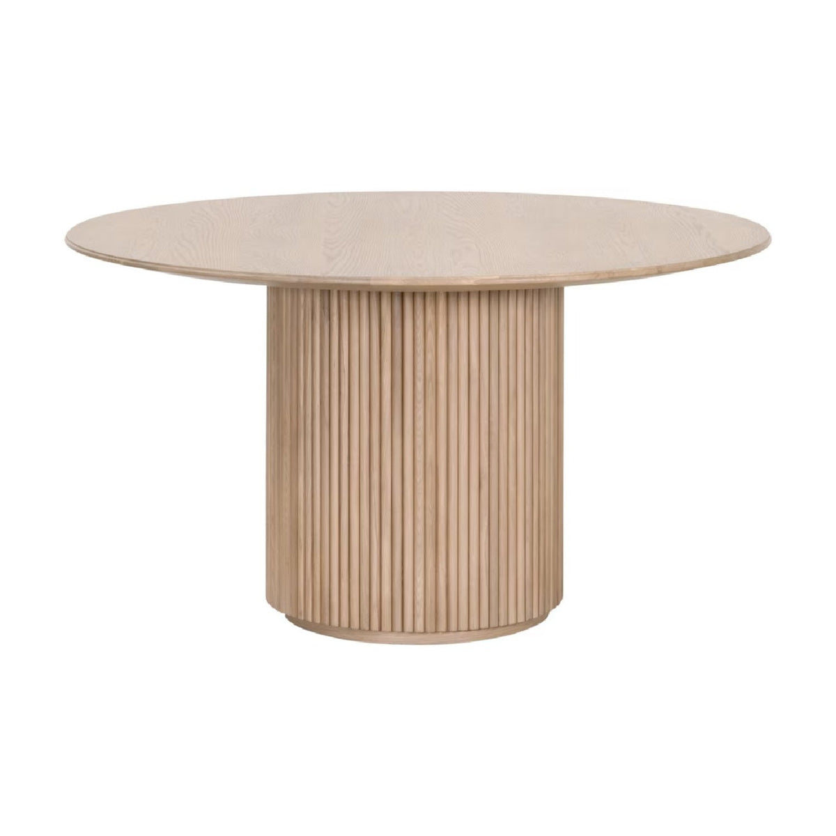 Modern European furniture - Round Natural Oak Dining Table - www.oroa.com