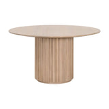 Modern European furniture - Round Natural Oak Dining Table - www.oroa.com