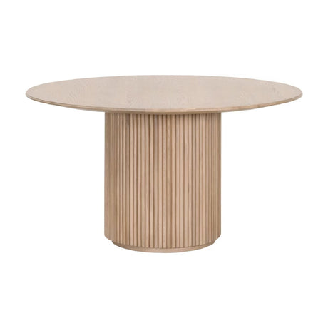 Modern European furniture - Round Natural Oak Dining Table - www.oroa.com