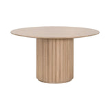 Modern European furniture - Round Natural Oak Dining Table - www.oroa.com