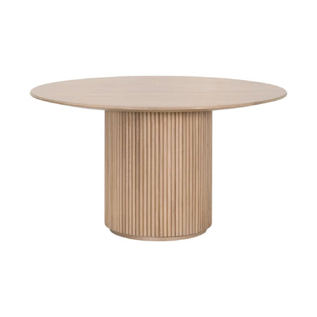 Modern European furniture - Round Natural Oak Dining Table - www.oroa.com