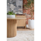 Modern European furniture - Round Natural Oak Dining Table - www.oroa.com