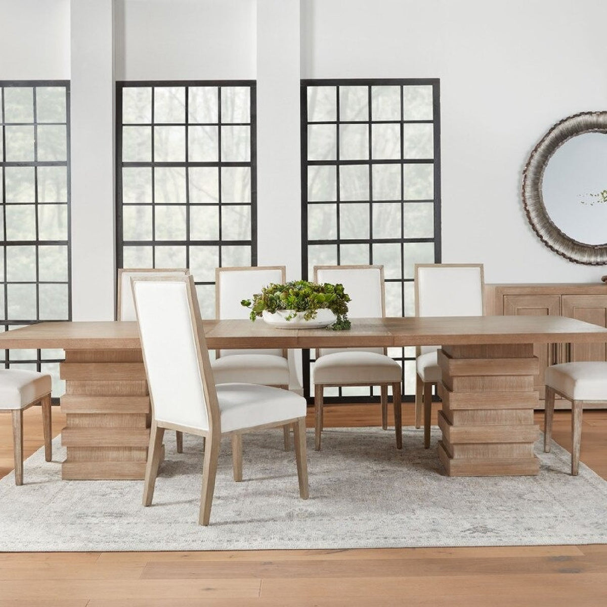 Solid Wood Framed Dining Chairs (2) | Living Essentials Martin