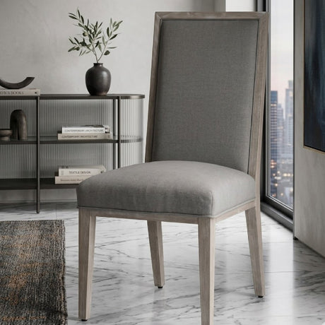 Solid Wood Framed Dining Chairs (2) | Living Essentials Martin
