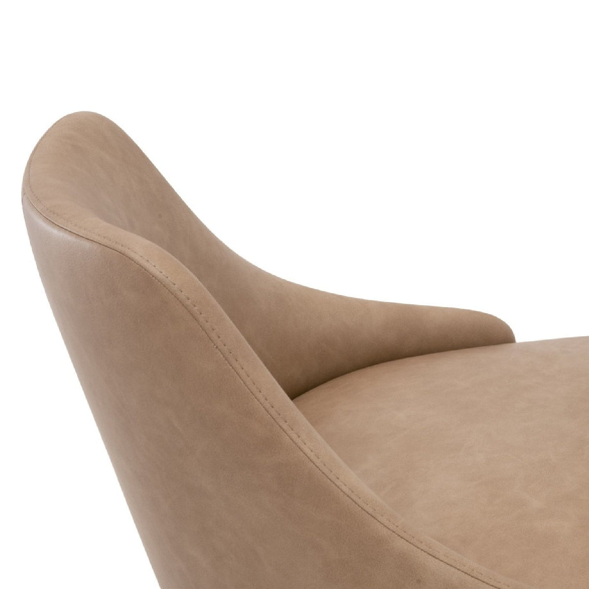 Modern European furniture - Brown Vegan Leather Counter Stools (2) - www.oroa.com