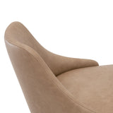 Modern European furniture - Brown Vegan Leather Counter Stools (2) - www.oroa.com