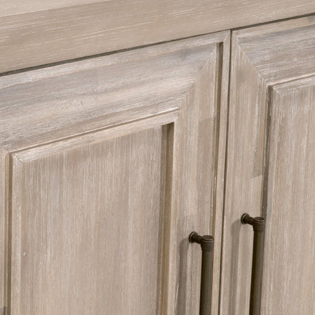 Modern European furniture - 4-Door Acacia Media Sideboard - www.oroa.com
