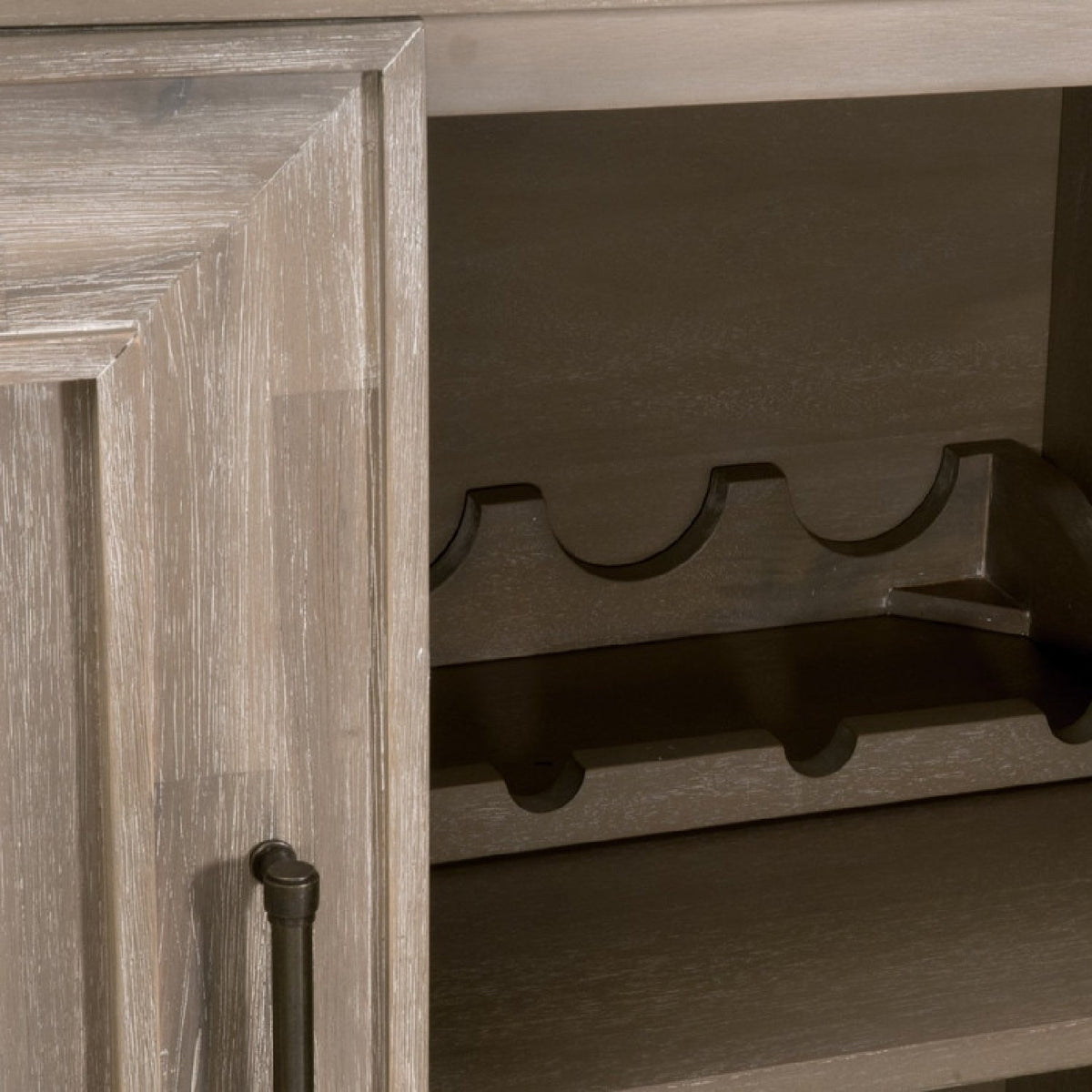 Modern European furniture - 4-Door Acacia Media Sideboard - www.oroa.com